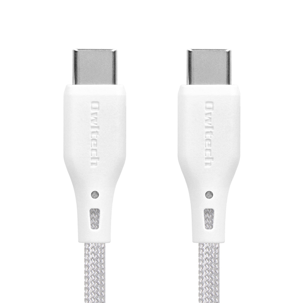 スマホ・タブレット用USBケーブル/USB2.0規格準拠/USB（C-C）/Power Delivery対応/PD60W/データ転送/マグネットケーブル/磁力でまとまる/1m/100cm/ホワイト