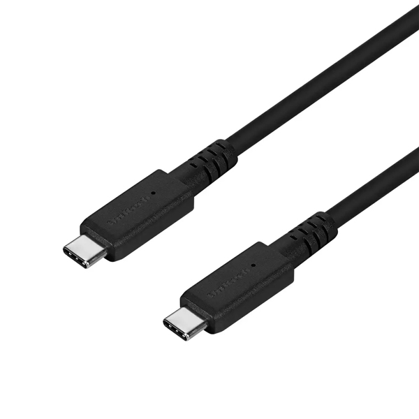 スマホ・タブレット用USBケーブル/USB3.2 Gen2規格準拠/USB（C-C）/Power Delivery対応/PD60W/やわらか/10Gbps/データ転送/高速/1m/100cm/ブラック