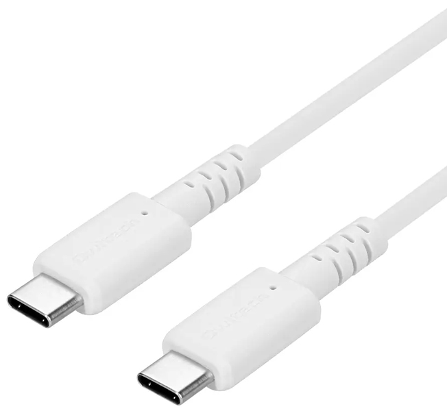 スマホ・タブレット用USBケーブル/USB2.0規格準拠/USB（C-C）/Power Delivery対応/PD60W/温度センサー搭載/やわらか/断線に強い/1.2m/120cm/ホワイト