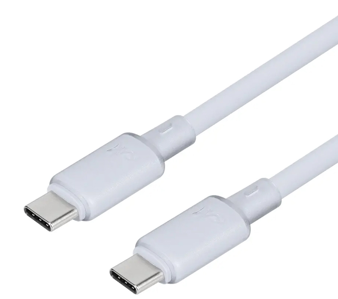 スマホ・タブレット用USBケーブル/USB（C-C）/Power Delivery対応/PD60W/シースルー素材/シリコンケーブル/急速充電/データ転送/1.2m/120cm/ベイビーブルー