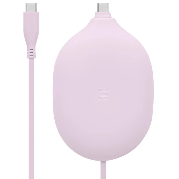 スマホ・タブレット用USBケーブル/USB2.0規格準拠/USB（C-C）/PD60W/Softシリーズ/シリコンケーブル/シリコンケース/データ転送/2m/200cm/パープル