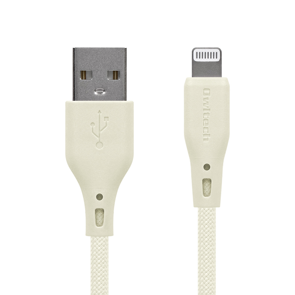 Lightningケーブル/USB Type-A to Lightning/MFi認証/シリコンケーブル/2.4A出力/断線に強い/1.5m/150cm/キナリ