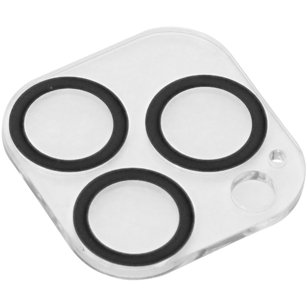 iPhone 13 Pro/13 Pro Max対応 カメラレンズを傷から守る レンズプロテクター クリア 製品サイズ約35(W)×1.5(D)×36.3(H)mm