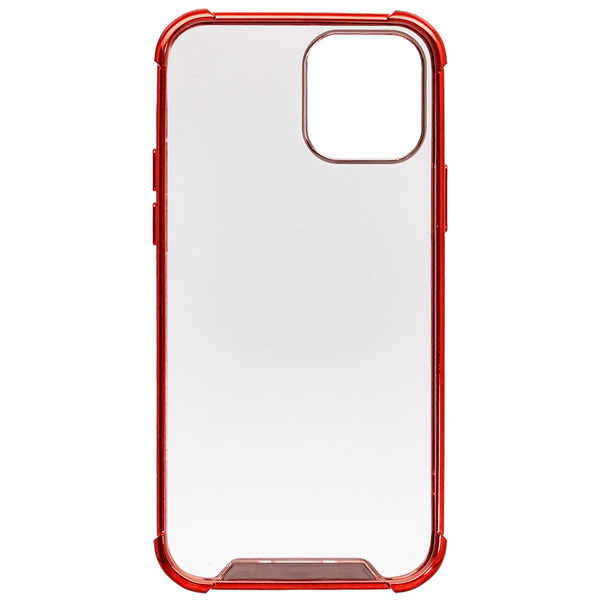 TPUとPCでしっかり守る iPhone 12/12 Pro専用 TPU+PCの耐衝撃ハイブリッドケース レッド 製品サイズ約76(W)×12(D)×151(H)mm