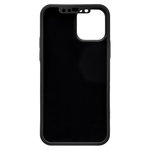 液晶画面保護光沢ガラス1枚付 iPhone 12/12 Pro専用 360度全面保護のフルカバーケース ブラック 製品サイズ約76(W)×11(D)×150(H)mm