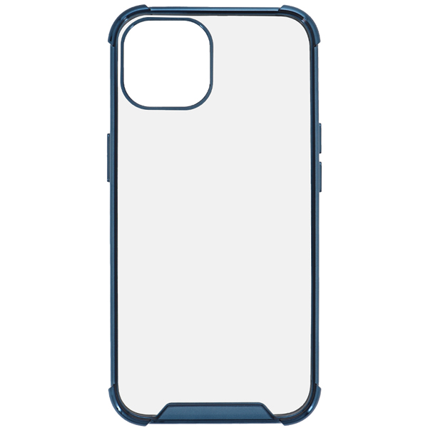 TPUとPCでしっかり守る iPhone 13専用 耐衝撃ハイブリッドケース ネイビー 約77(W)×13(D)×152.5(H)mm