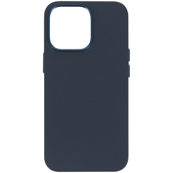 シンプルデザインのラバーコーティングケース iPhone 13 Pro専用 背面ケース ネイビー 約76(W)×13(D)×149(H)mm
