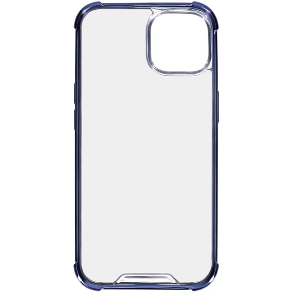 iPhone 14専用 TPUとPCでしっかり守る耐衝撃ハイブリッドケース ネイビー 製品サイズ約77.5(W)×14(D)×152(H)mm