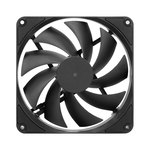 140mmサイズ/0-1500rpm PCケース用 140mm ケースファン ブラック 製品サイズ約140(W)×25(D)×140(H)mm