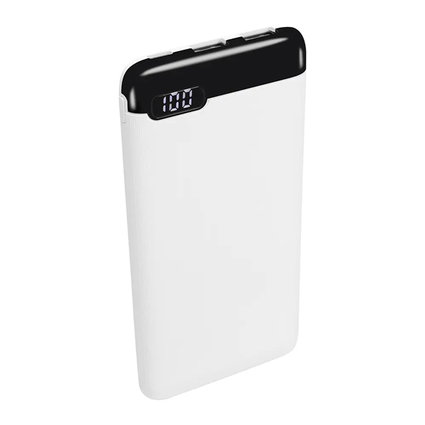 モバイルバッテリー/LPB10022シリーズ/10000mAh/15W/デジタル残量表示/iPhone、iPad、スマートフォン、タブレット、Bluetoothイヤホン、電子タバコ、各種対応/ホワイト