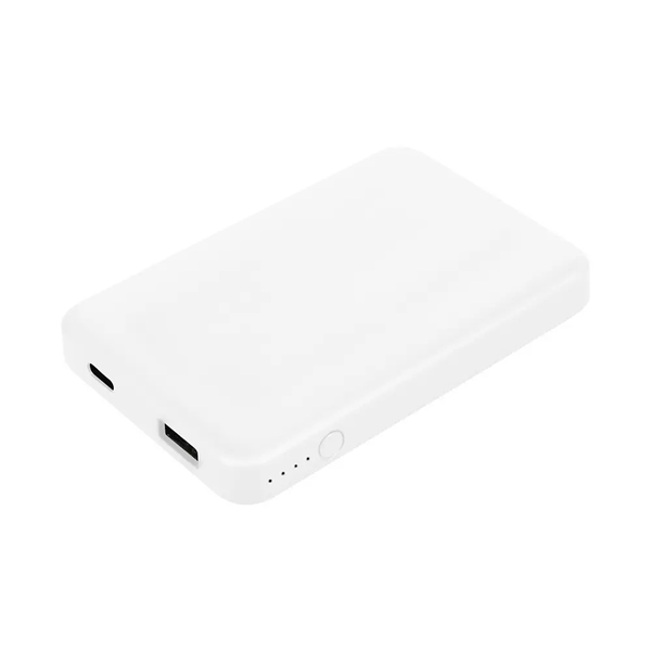 モバイルバッテリー/5000mAh/最大12W入出力/Type-C/Type-A/タブレット、スマートフォン、加熱式たばこ、オーディオプレーヤー、その他USB充電機器/PSE/ホワイト