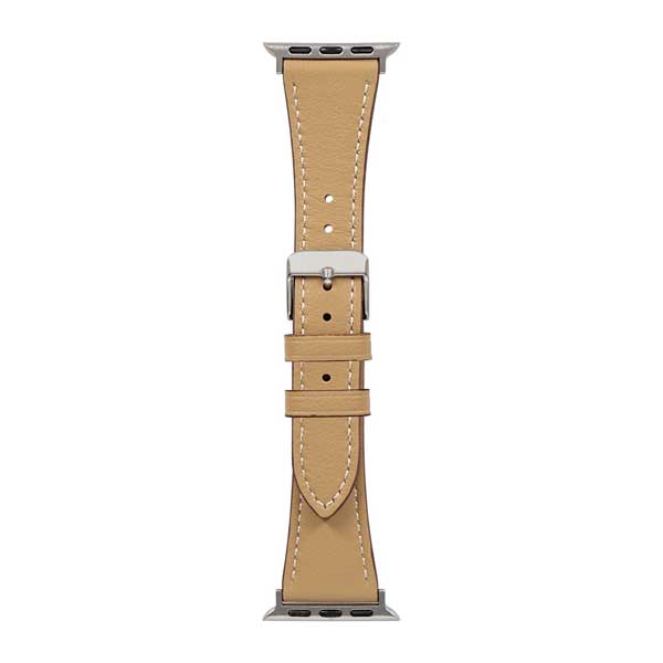 Apple Watch用バンド/アップルウォッチバンド/38mm/40mm/41mm/イタリアンレザー/スリムバンド/キャメル