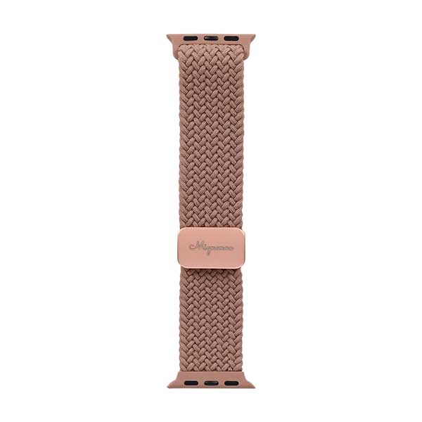 Apple Watch用バンド/アップルウォッチバンド/38mm/40mm/41mm/ニュアンスカラー/マグネットバックル/ナイロン/ロゼピンク