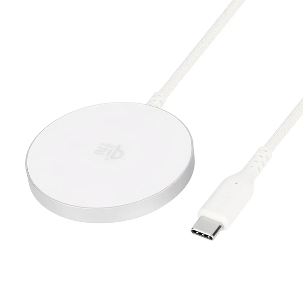 Qi規格対応ワイヤレス充電器/マグネット/ケーブル一体型/Type-Cケーブル/Qi2認証取得/5W/7.5W/10W/15W/25W/ホワイト