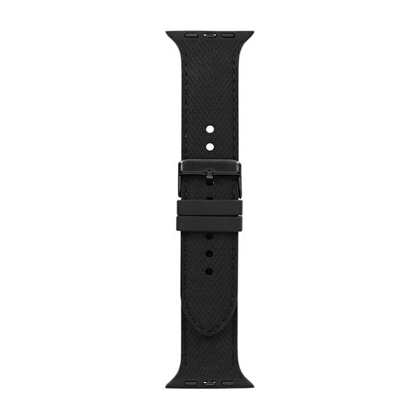 Apple Watch用バンド/アップルウォッチバンド/42mm/44mm/45mm/49mm/シリコンバンド/ステンレスバックル/ブラック
