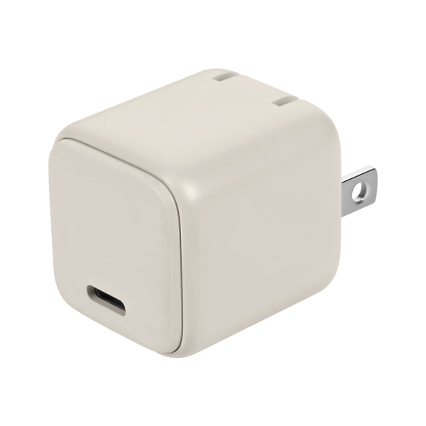 AC充電器/USB充電器/PD30W/1ポート/Type-C/小型/Gan採用/窒化ガリウム/PSE適合/iPad、iPhone、iPod、モバイルバッテリー、スマートフォン、タブレットPC等/ミストグレー