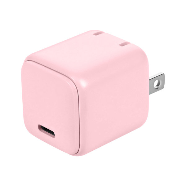 AC充電器/USB充電器/PD30W/1ポート/Type-C/小型/Gan採用/窒化ガリウム/PSE適合/iPad、iPhone、iPod、モバイルバッテリー、スマートフォン、タブレットPC等/サクラピンク
