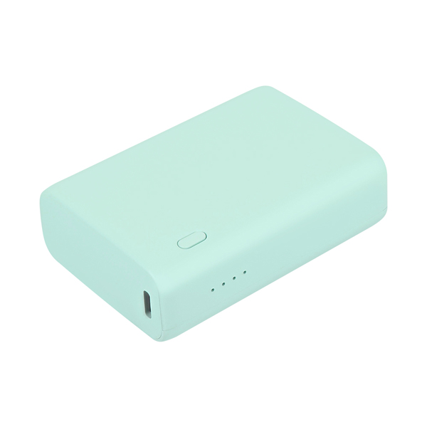 モバイルバッテリー/かしこく充電/10000mAh/PD20W/PSE適合/iPhone、iPad、スマホ、BTイヤホン、ポータブルゲーム機、電子タバコ、各種対応/小型/軽量/アイスブルー