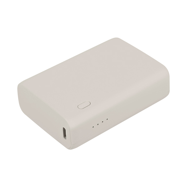 モバイルバッテリー/かしこく充電/10000mAh/PD20W/PSE適合/iPhone、iPad、スマホ、BTイヤホン、ポータブルゲーム機、電子タバコ、各種対応/小型/軽量/ミストグレー