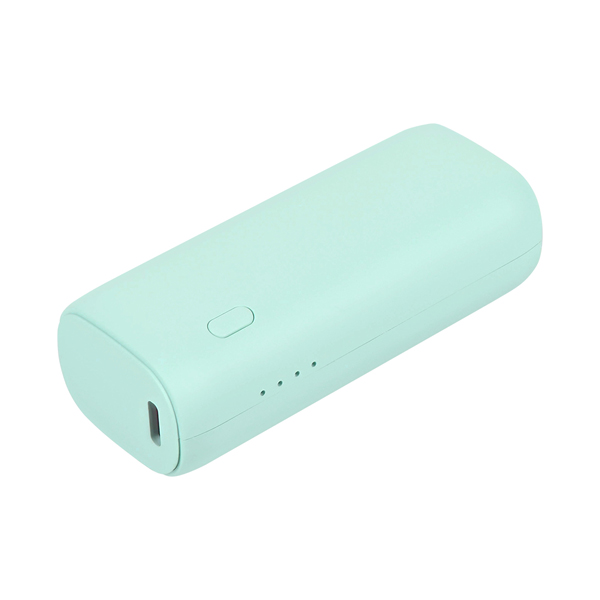 モバイルバッテリー/かしこく充電/5000mAh/PD20W/PSE適合/iPhone、iPad、スマホ、BTイヤホン、ポータブルゲーム機、電子タバコ、各種対応/小型/軽量/アイスブルー