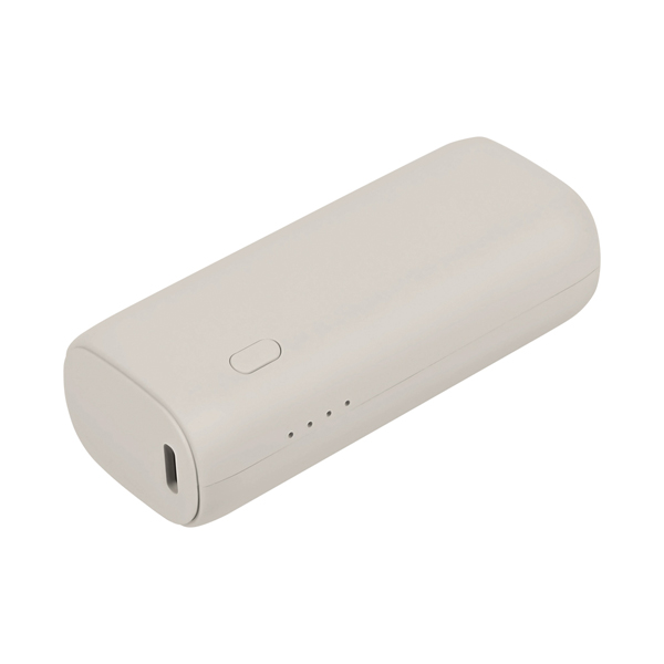 モバイルバッテリー/かしこく充電/5000mAh/PD20W/PSE適合/iPhone、iPad、スマホ、BTイヤホン、ポータブルゲーム機、電子タバコ、各種対応/小型/軽量/ミストグレー