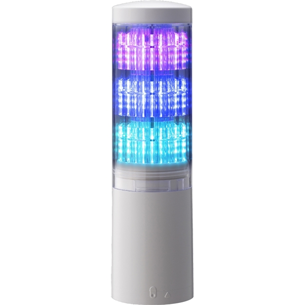 積層情報表示灯 レボライト LA6型 3段/オフホワイト/点灯