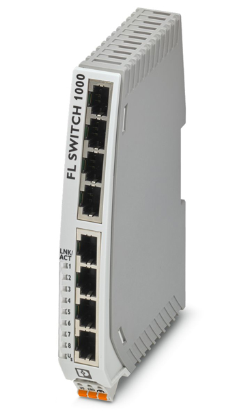 産業用イーサネットスイッチ/薄型イーサネットスイッチ/10・100Mbps/RJ45ポート×8