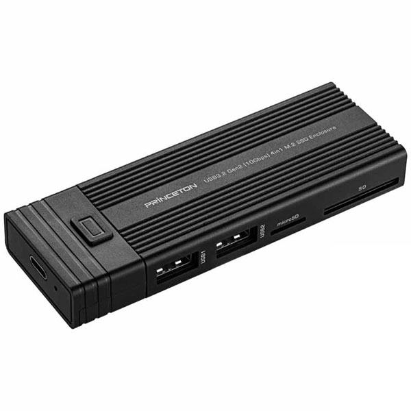 USB3.2 Gen2対応 4in1カードリーダー機能付ポータブルSSD(M.2 SSD) 1TB