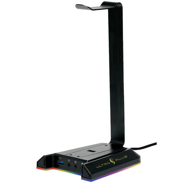 バーチャル7.1オーディオアダプター機能付 ヘッドセットスタンド