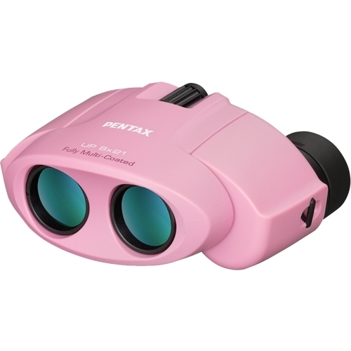 双眼鏡 UP 8×21 ピンク ポロプリズム 8倍 有効径21mm