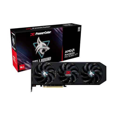 Hellhound AMD Radeon RX 9060 XT 16GB GDDR6 グラフィックカード/2スロット トリプルファンクーラー