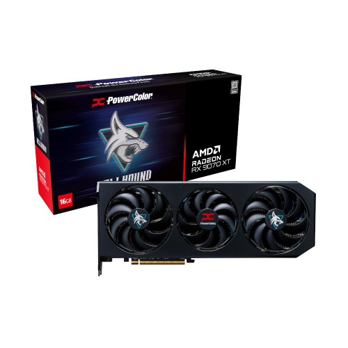 Hellhound AMD Radeon RX 9070 XT 16GB GDDR6 グラフィックカード/2.5スロット トリプルファンクーラー