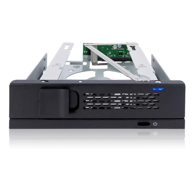 3.5インチ SATA HDD搭載用リムーバブルケース トレイレスタイプ 5.25インチベイサイズ