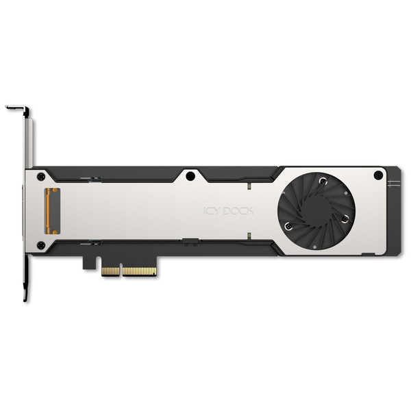 ICY DOCK 1 x E1.S NVMe SSD搭載用 リムーバブルアダプターカード　PCIe 5.0 x 4スロット対応