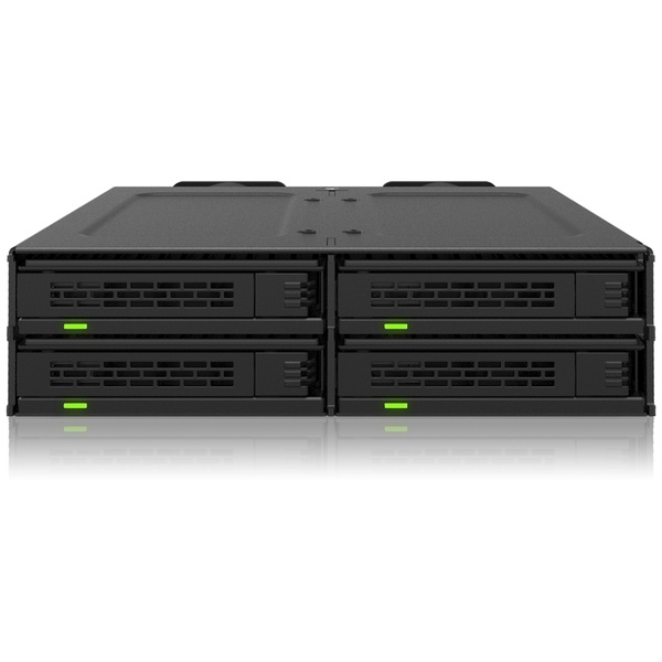 ICYDOCK 4 x U.2/U.3 SSD搭載用リムーバブルケース　5.25インチベイサイズ