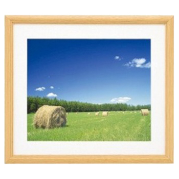 FUJICOLOR 木製額縁 YM-3 木地アクリル ワイド6切