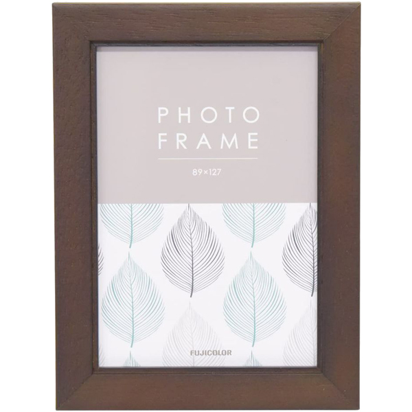 FUJICOLOR 木製フォトスタンド 4212L Lサイズ ブラウン