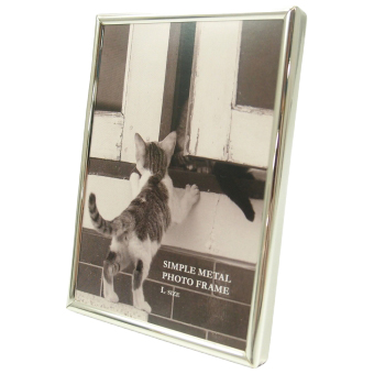 フジカラー メタルフォトスタンド 1202L Lサイズ シルバー