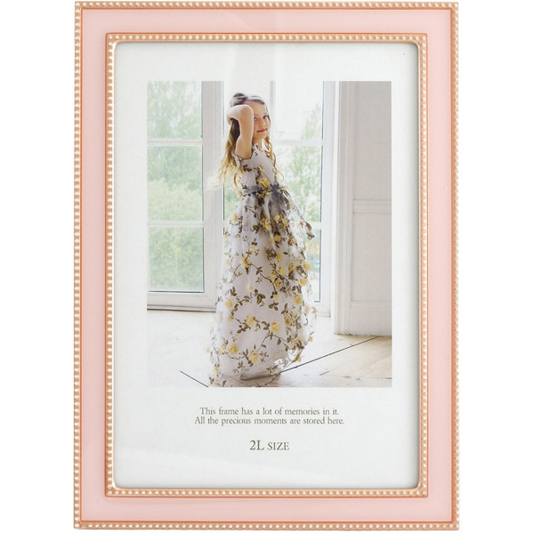 FUJICOLOR パステルカラーフレーム 3202K 2Lサイズ ピンク