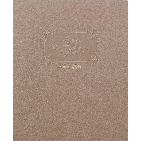 写真台紙 MMV-1 1面(雲龍紙付) 大キャビネ 立(2L) ブラウン