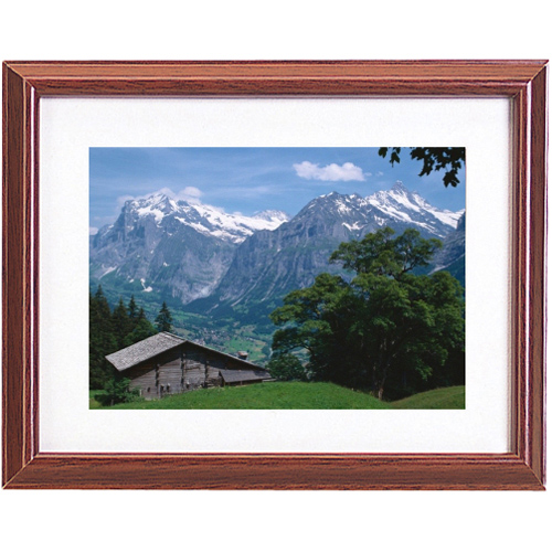 KING 木製額 すずかぜ ブラウン ワイド4切