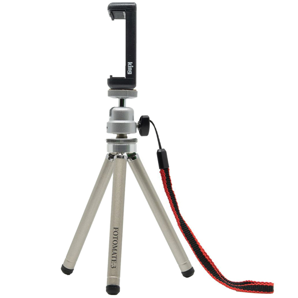 KING 超小型フォトメイトスリー3段三脚 KFT3-SV シルバー