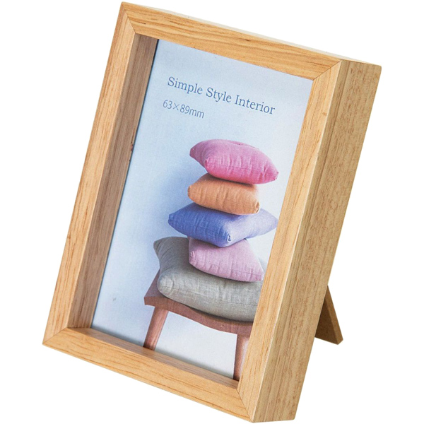 KING フォトフレーム 木製額 JK101-HL-NT ハーフLサイズ ナチュラル