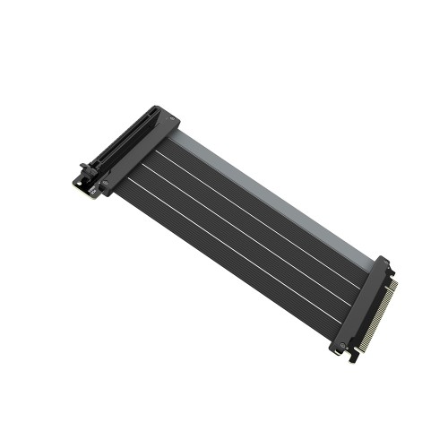 Riser Cable PCIe 5.0 x16  200mm/PCIe 5.0ライザーケーブル/ブラック/優れたデータ伝送性能、柔軟性、そして長期的な耐久性を実現/ケーブル長200mm