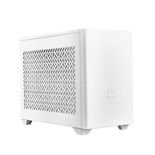 MasterBox NR200P V2 White/Mini-ITXケース/ホワイトモデル/強化ガラス製とスチール製の2種類のサイドパネル付属/PCIe 4.0ライザーケーブル付属/GPU垂直マウント対応