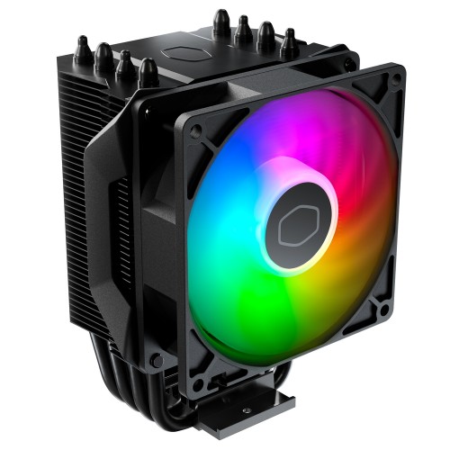 Hyper 411 Nano ARGB/小型空冷CPUクーラー/オールブラック/ARGBファン/ダイレクトコンタクトテクノロジー/Intel LGA1851/1700/1200/1156/1155/1151/1150/AMD AM5/AM4対応