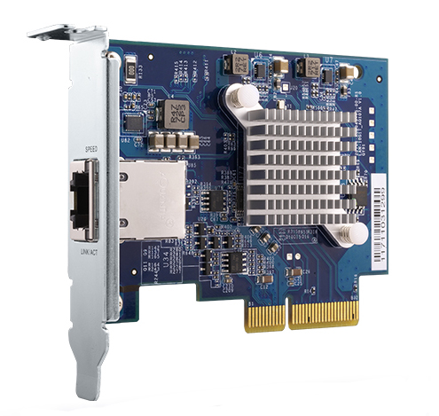 1ポート 10GbE 10GBASE-T/NBASE-T LANカード (QXG-10G1T、組込)