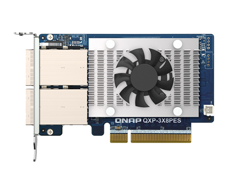2ポート PCIe Gen.3 x 8 拡張カード (QXP-3X8PES、組込)