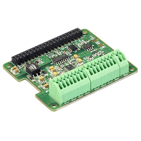 Raspberry Pi SPI 絶縁型アナログ入力ボード 端子台モデル
