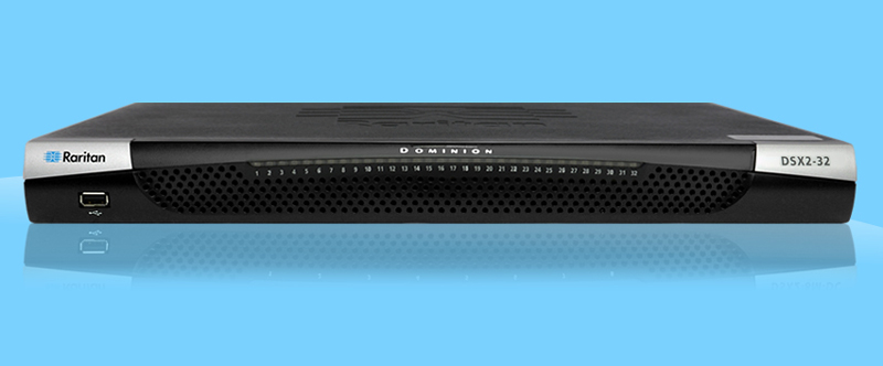 Dominion SX II 32シリアルポート AC二重化電源 二重化ギガビットLAN ローカルコンソールポート（シリアル USB KVM) 19インチラックマウントキット モデム内蔵